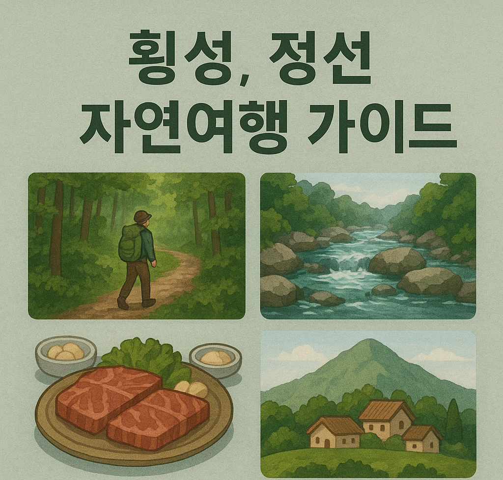 횡성, 정선 자연여행 가이드 (코스, 맛집, 팁)
