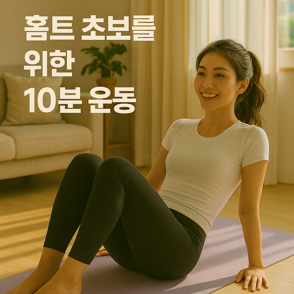 홈트 초보를 위한 10분 운동 루틴