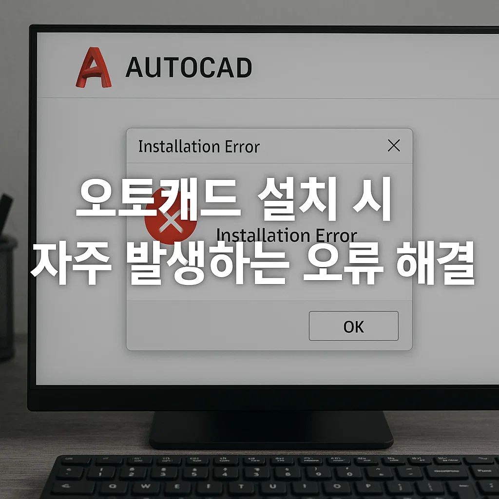 오토캐드 설치 시 자주 발생하는 오류 해결
