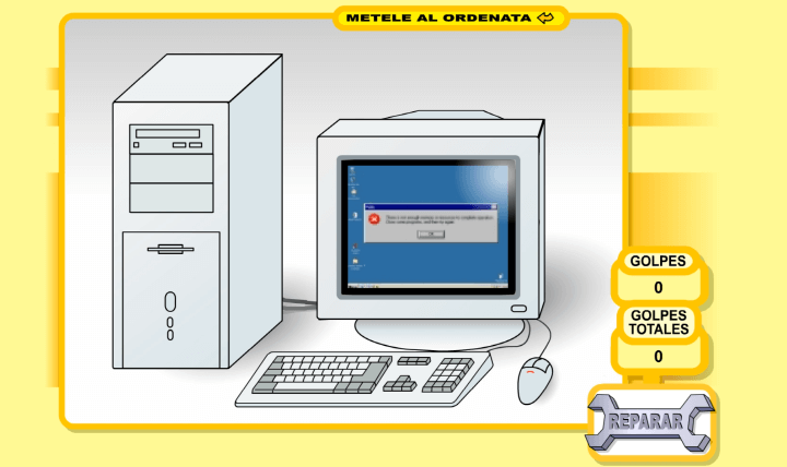 컴퓨터-부수기-플래시게임-시작-화면