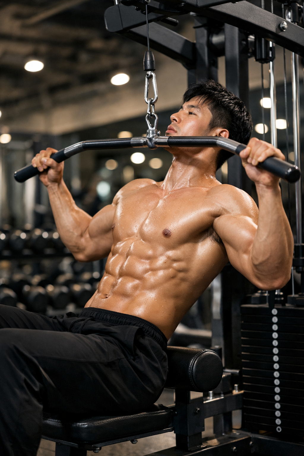 랫 풀 다운 머신 자극 제대로 주는 방법, 놀라운 변화