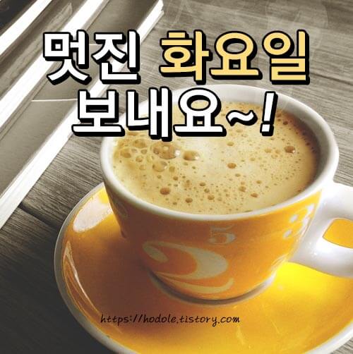 화요일 안부 인사