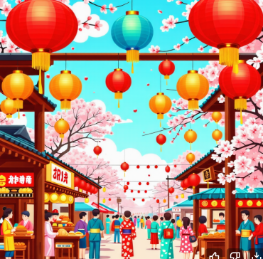 일본 전통 축제에대한 사진