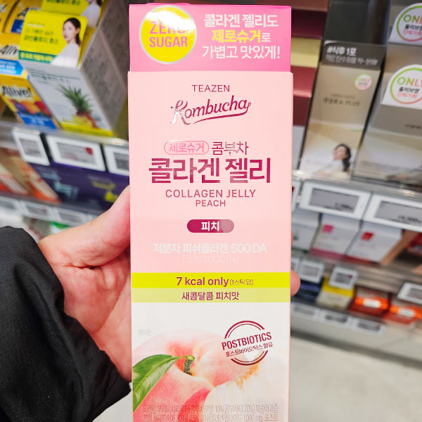 티젠 콤부차 콜라겐 젤리 피치