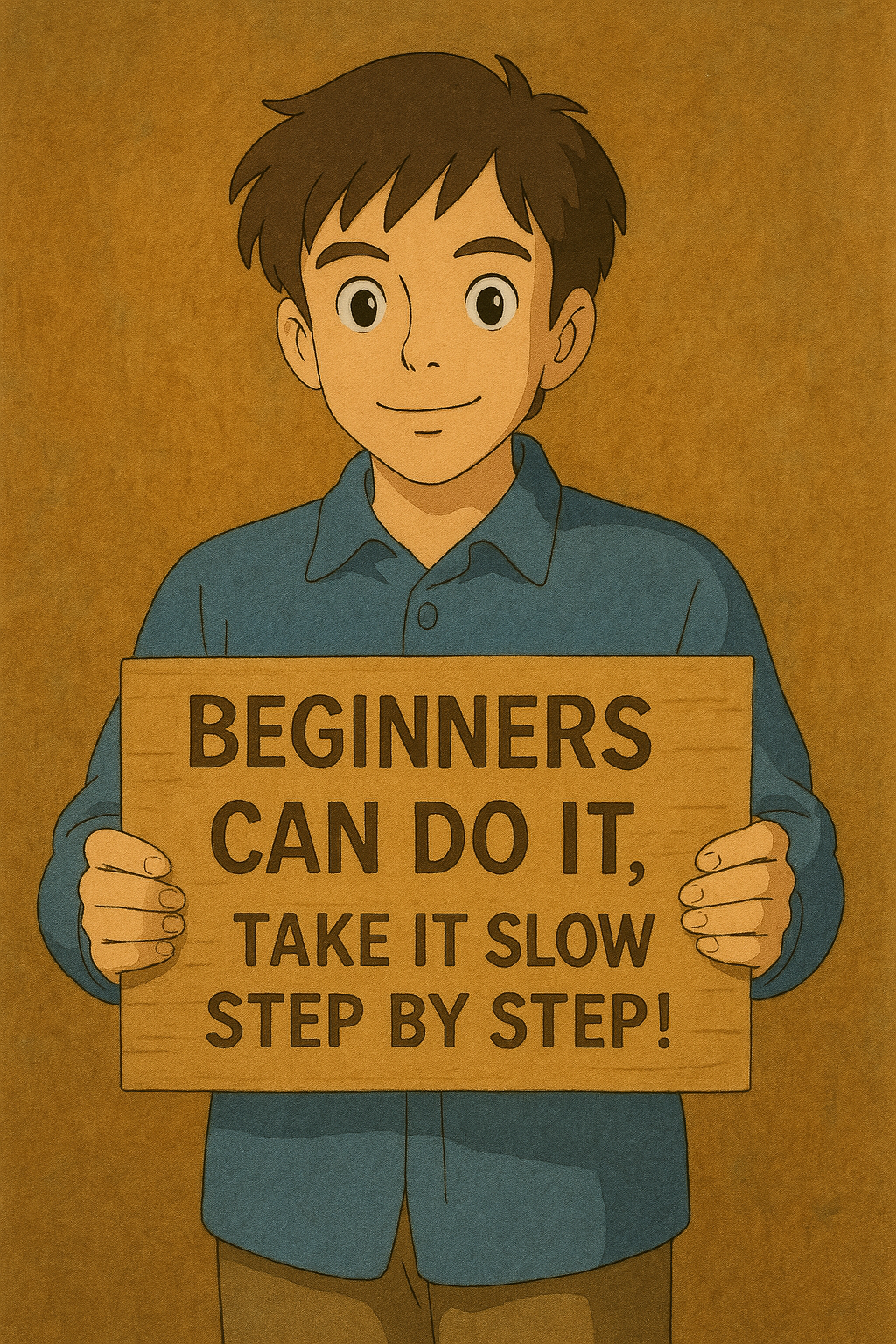 초보자도 할 수 있다, 단 단계별로 천천히!