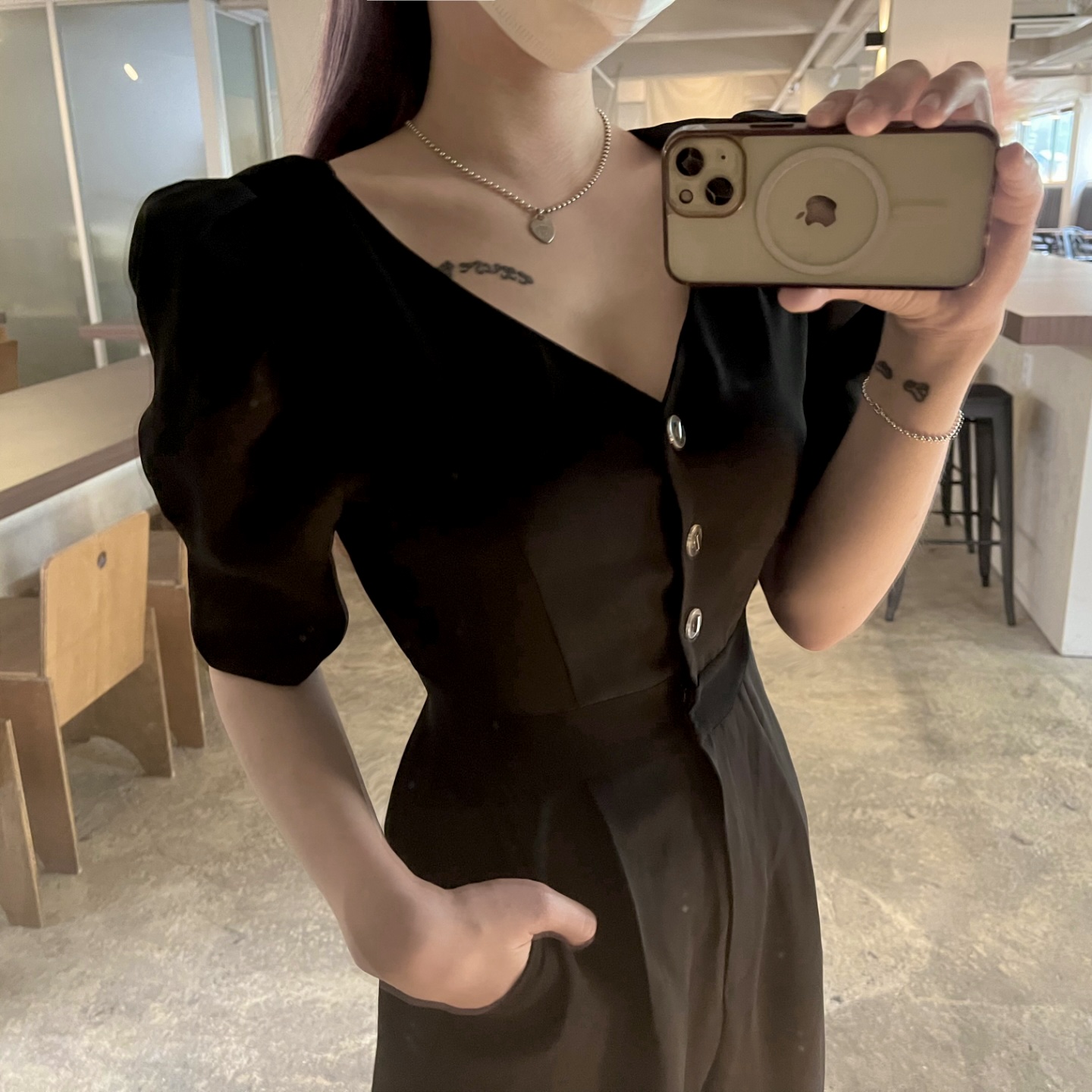 하객룩 정장점프슈트