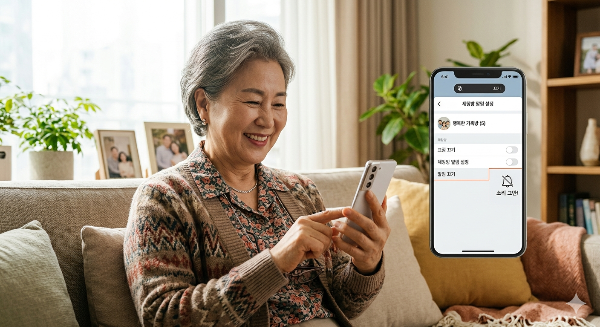 시니어 카카오톡 알림 끄는 방법