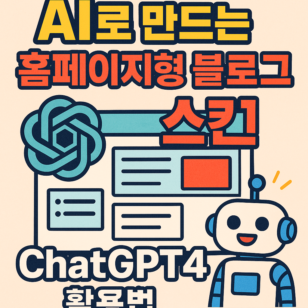 AI로 만드는 홈페이지형 블로그 스킨, ChatGPT-4 활용법