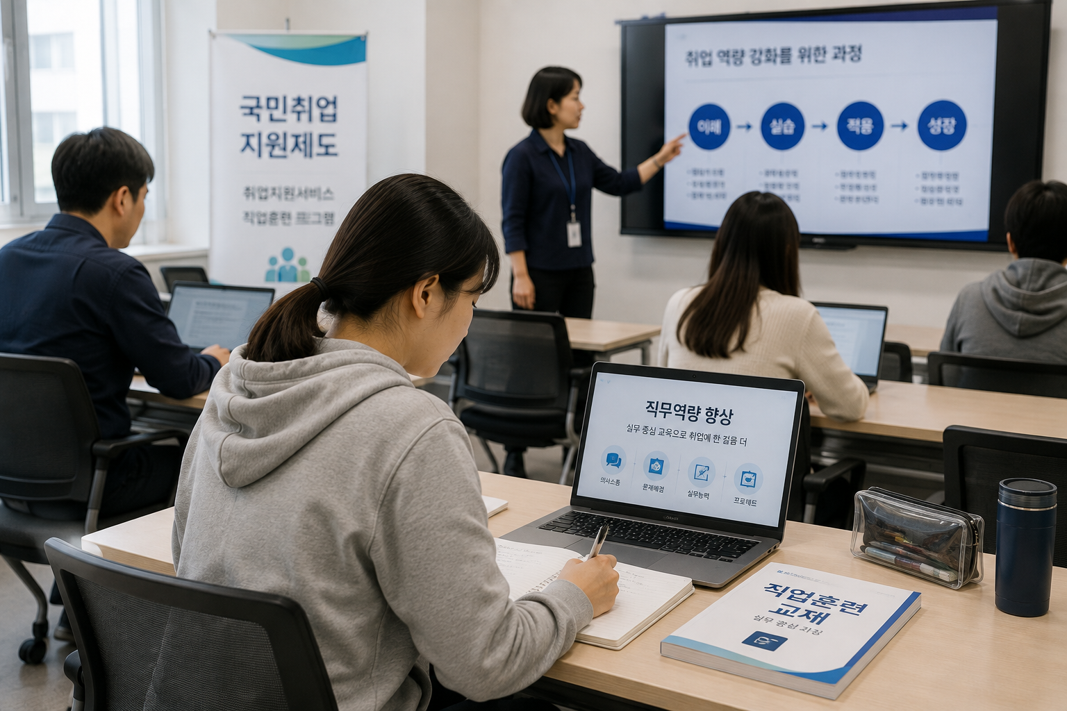 직업훈련 교실에서의 집중 학습