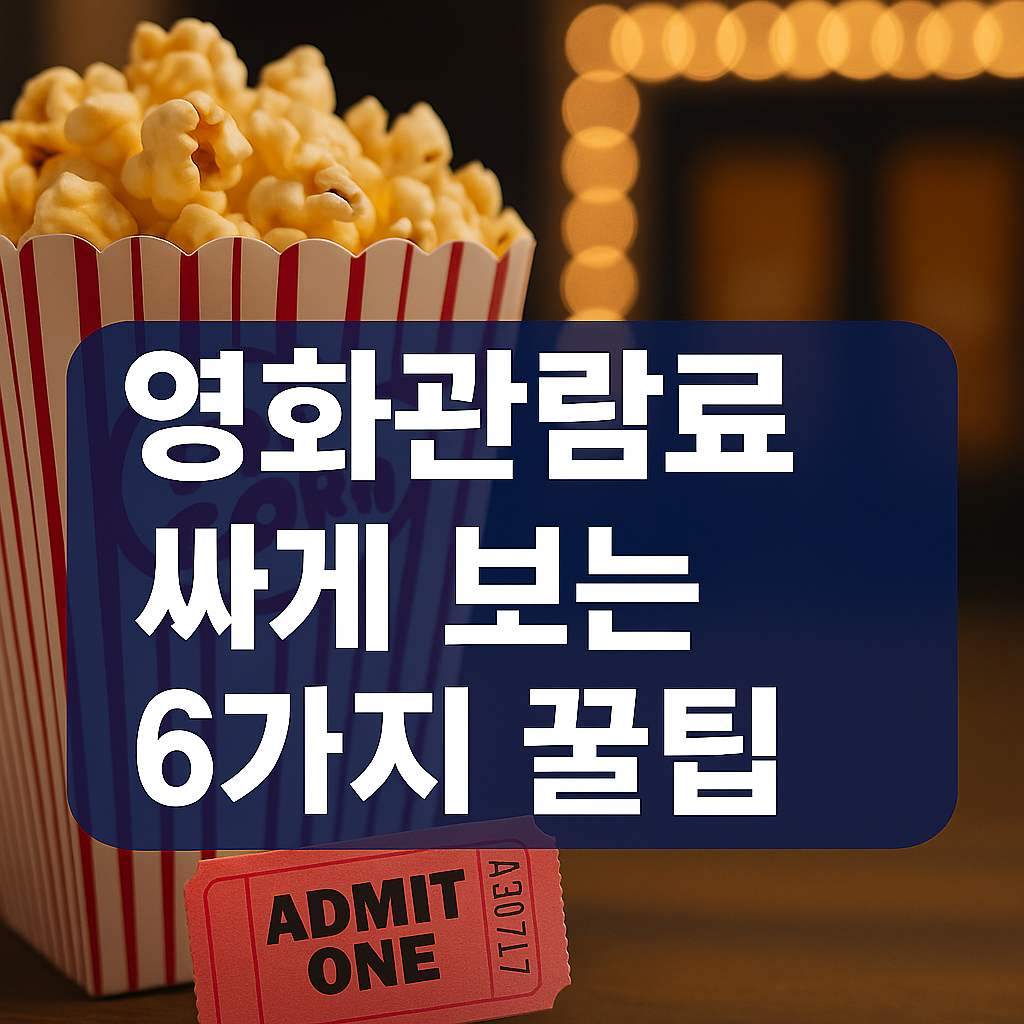 영화관람료 싸게 보는 법 최신정보