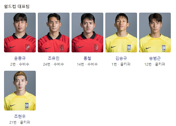 월드컵 일정