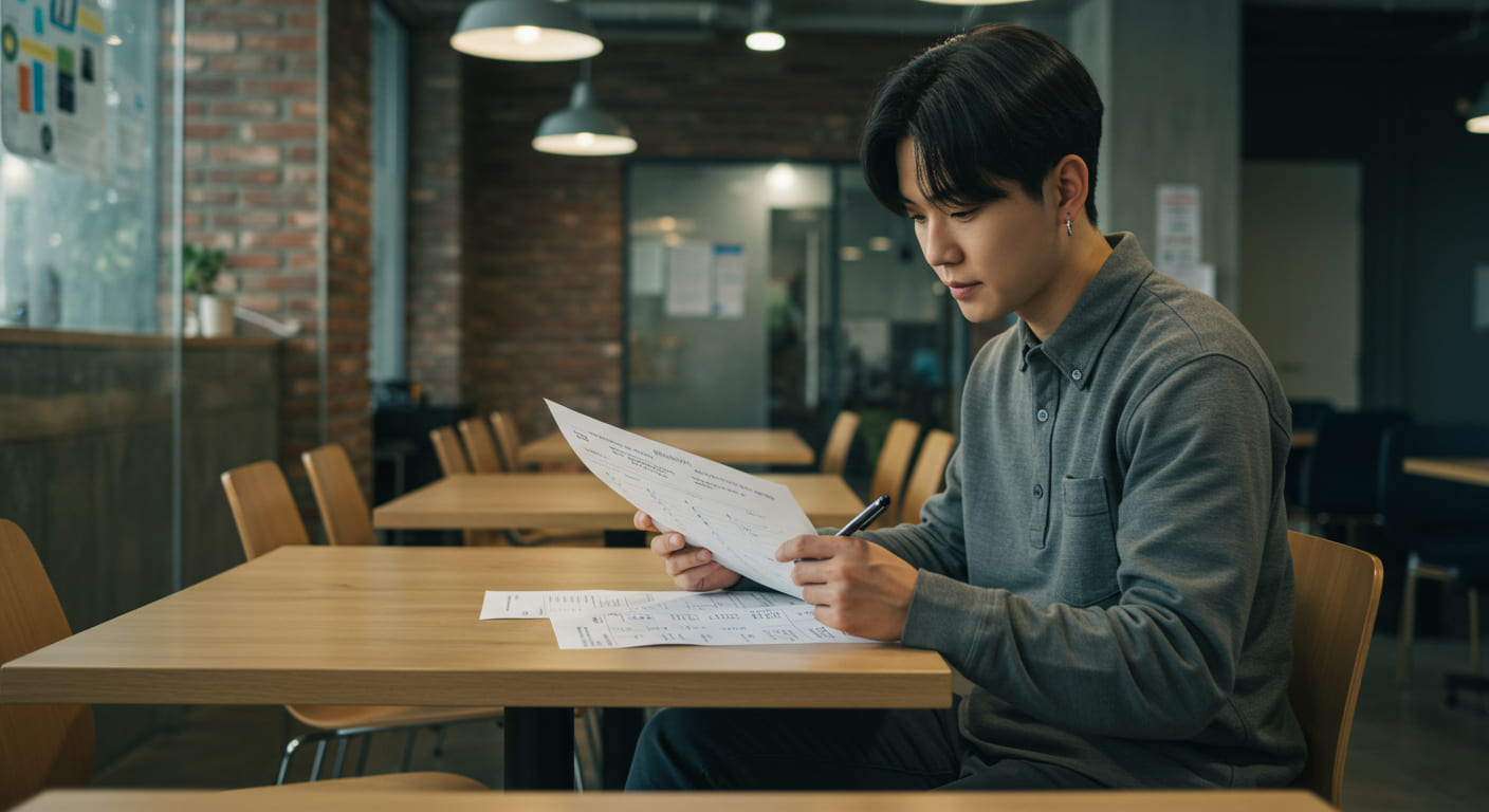 경기도 청년 지원금을 확인하는 청년