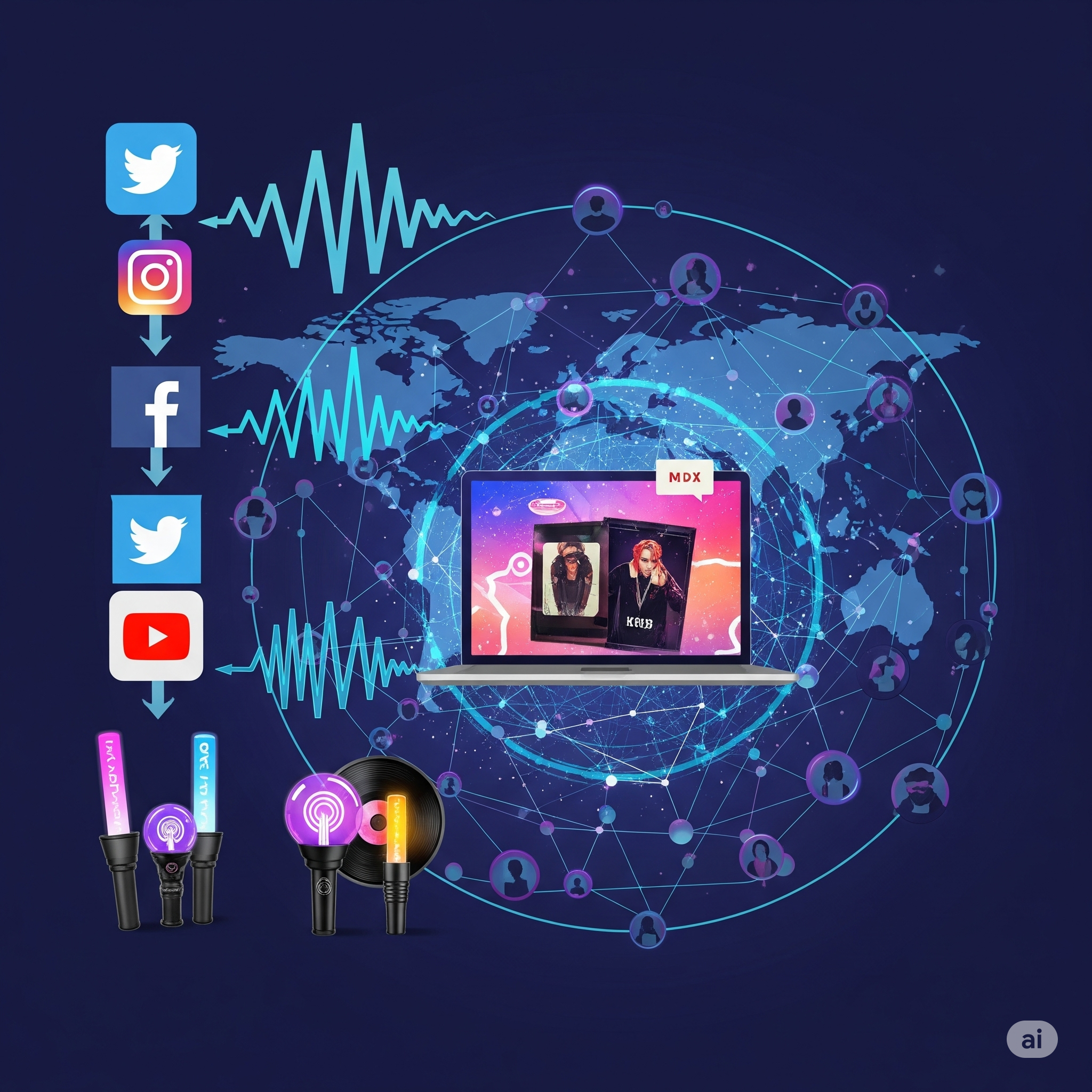 글로벌 팬덤 트렌드 변화 (SNS 참여, 굿즈 소비, 온라인 팬덤문화)