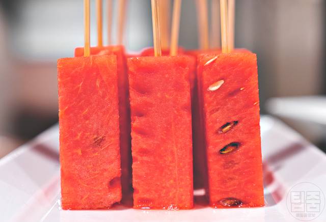 수박 먹기좋게 자르는법 한입크기