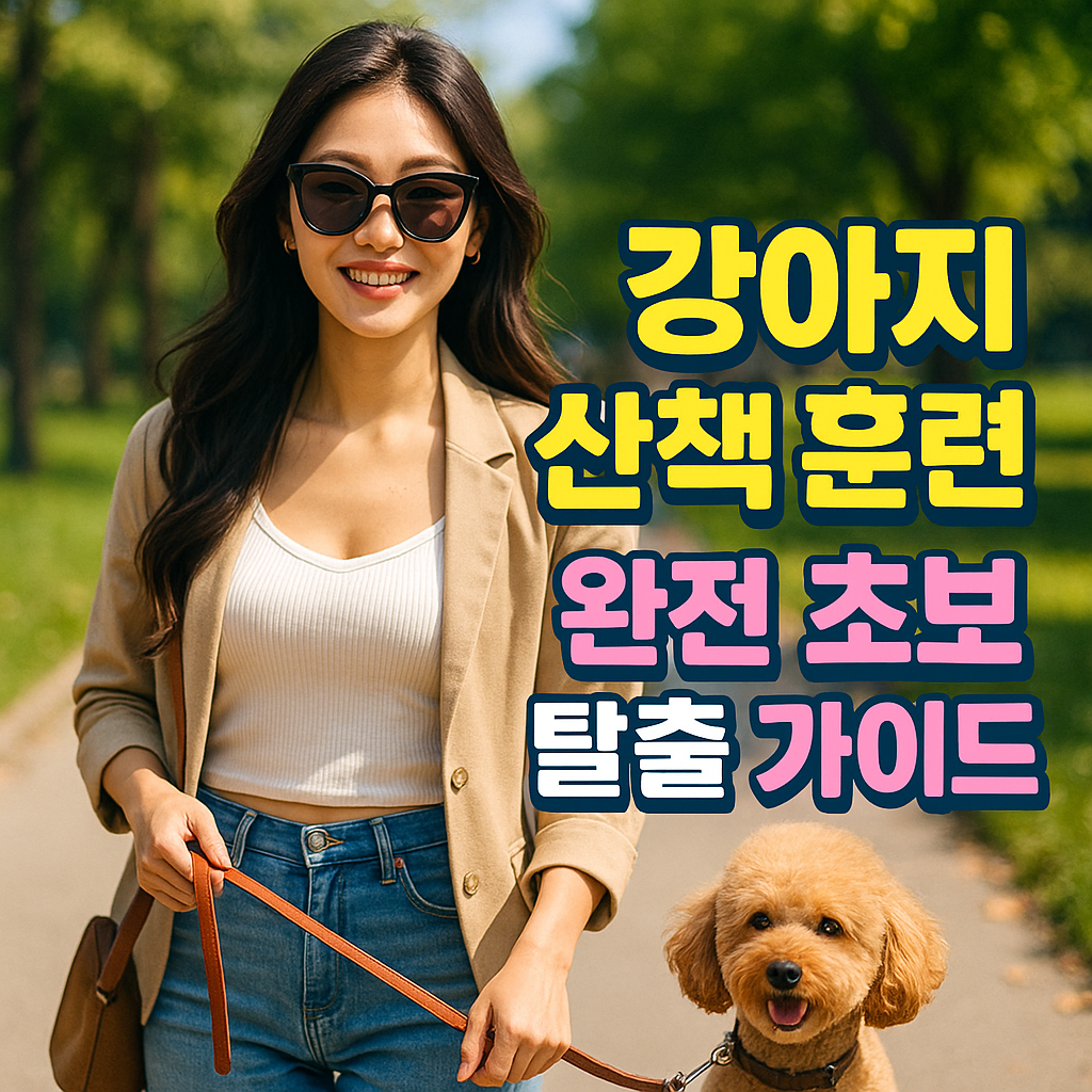 강아지 산책 훈련 완전 초보 탈출 가이드