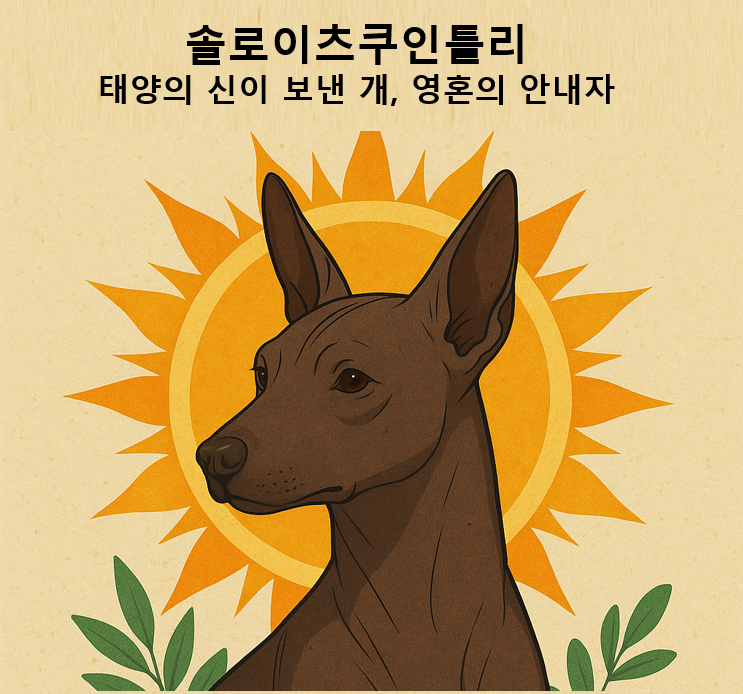 멕시코 솔로이츠쿠인틀리 이미지 – 태양의 신이 보낸 개, 영혼의 안내자