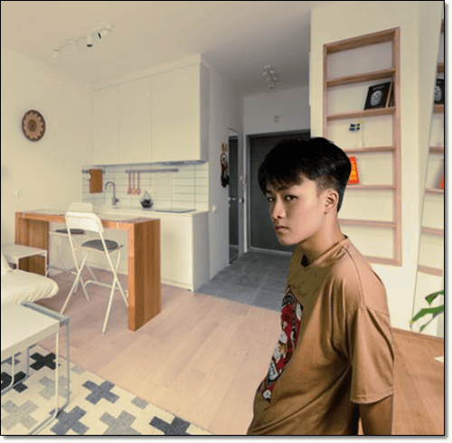 불안증이 있는 청년