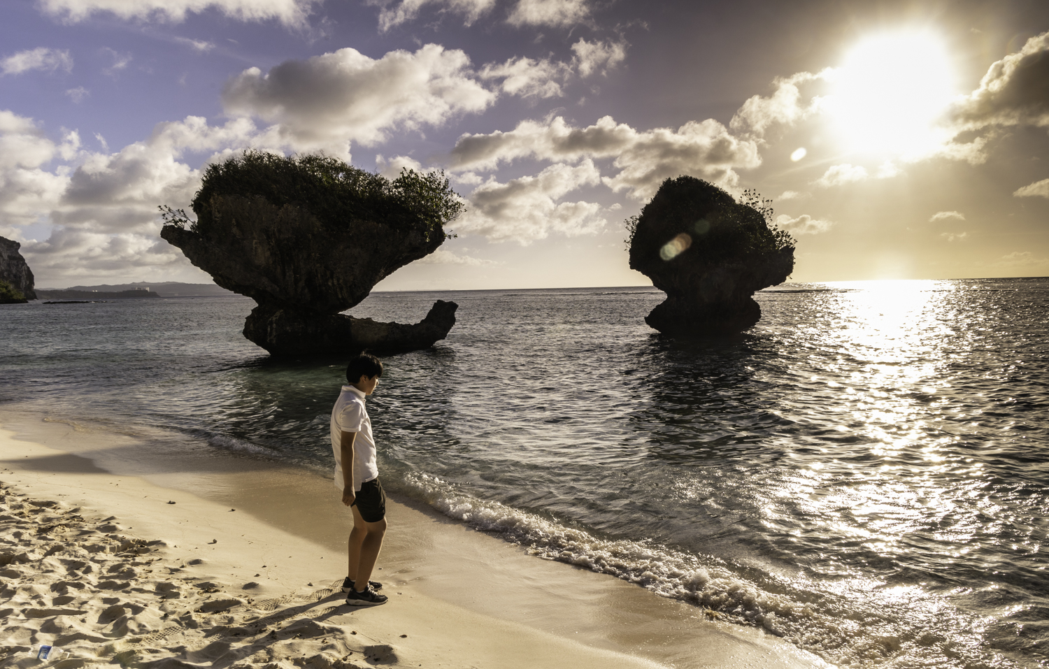 괌 탕기슨 비치 버섯바위