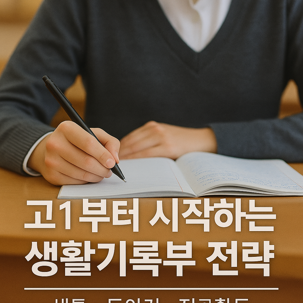 고1부터 시작하는 입시전략