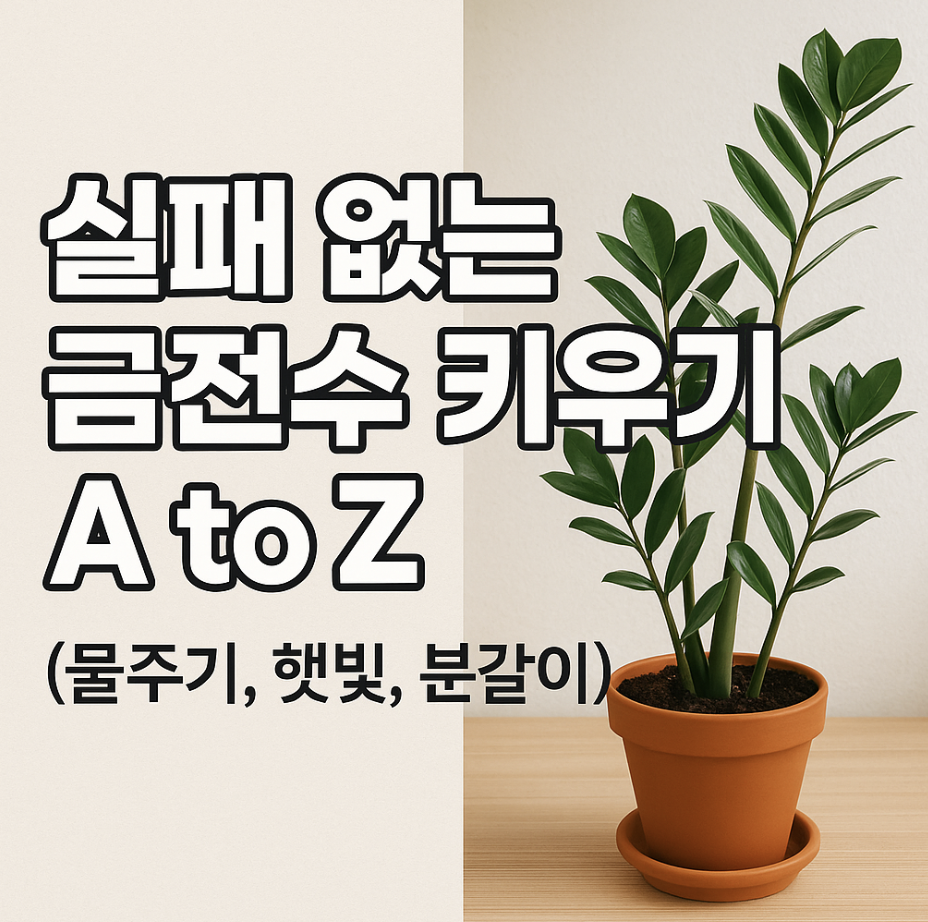 실패 없는 금전수 키우기 A to Z (물주기, 햇빛, 분갈이)