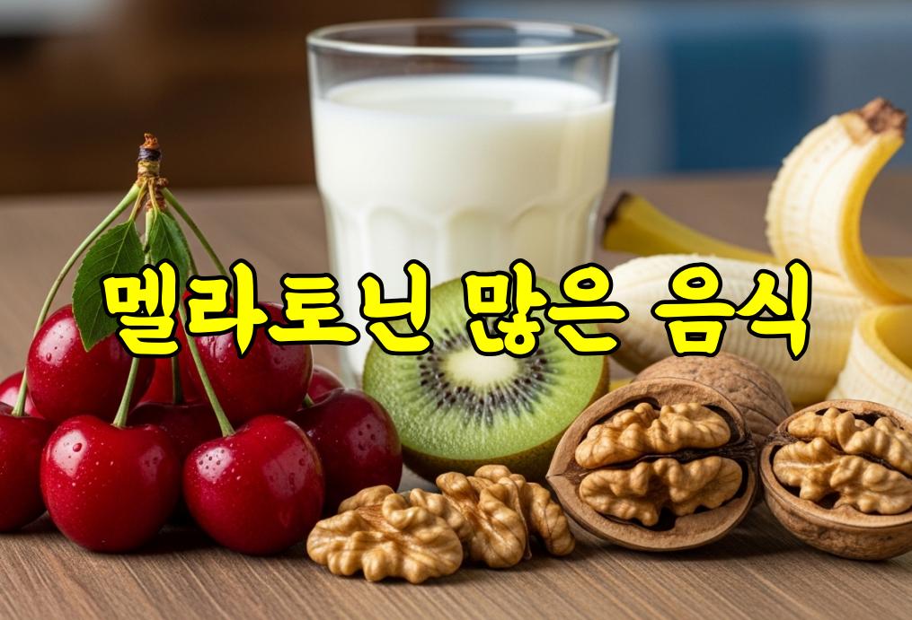 멜라토닌 많은 음식