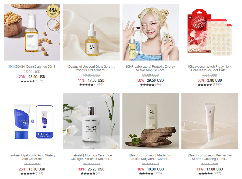 스타일코리안 K-뷰티 카테고리