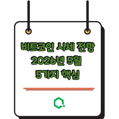 비트코인 시세 전망 2026년 5월 5가지 핵심