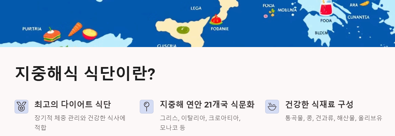 지중해식 식단이란?