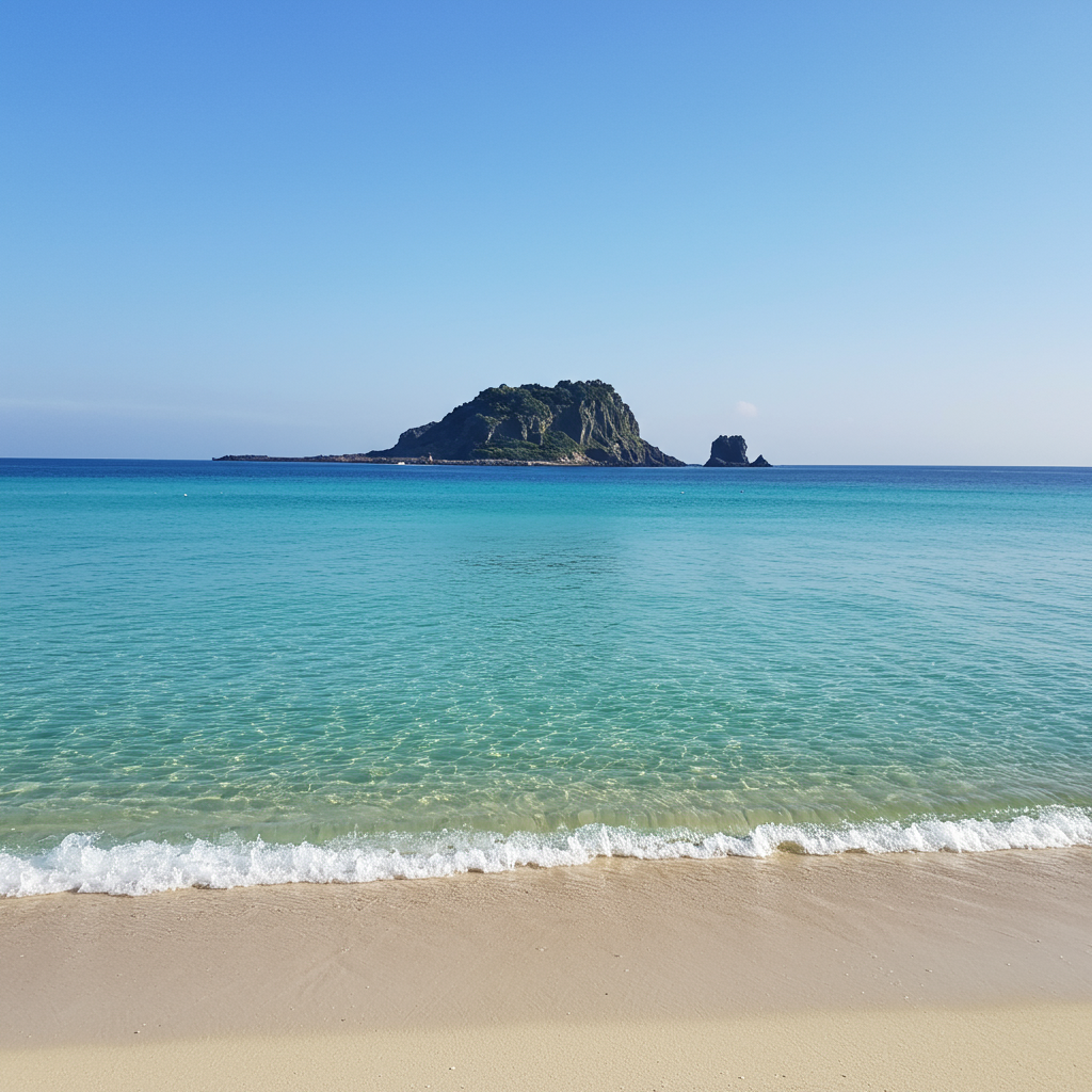 제주도 우도 비양도 해변