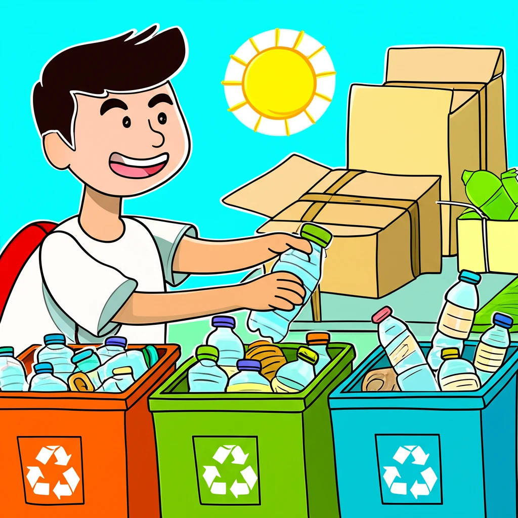 용문동 쓰레기 정복 일반 음식물 재활..