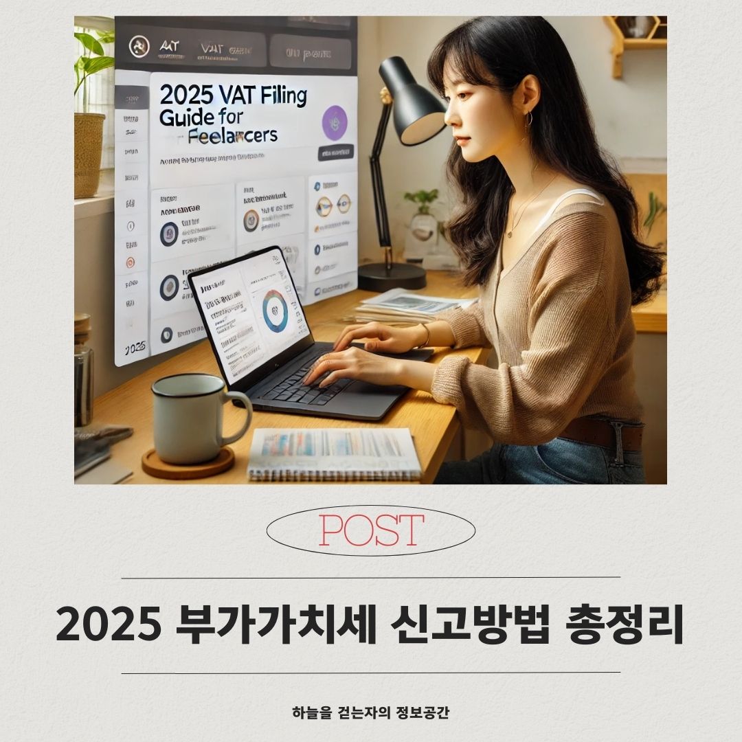2025 부가가치세 신고방법 총정리｜자영업자&middot;프리랜서 필수 가이드