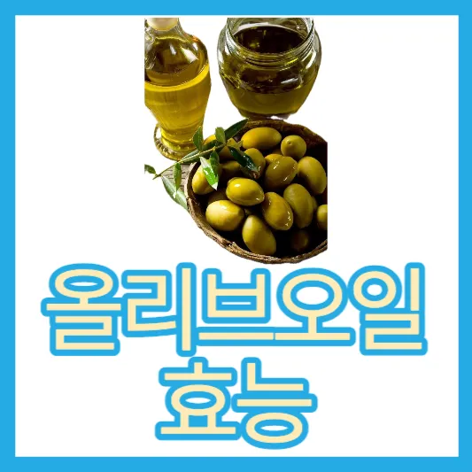 엑스트라버진 올리브오일 효능