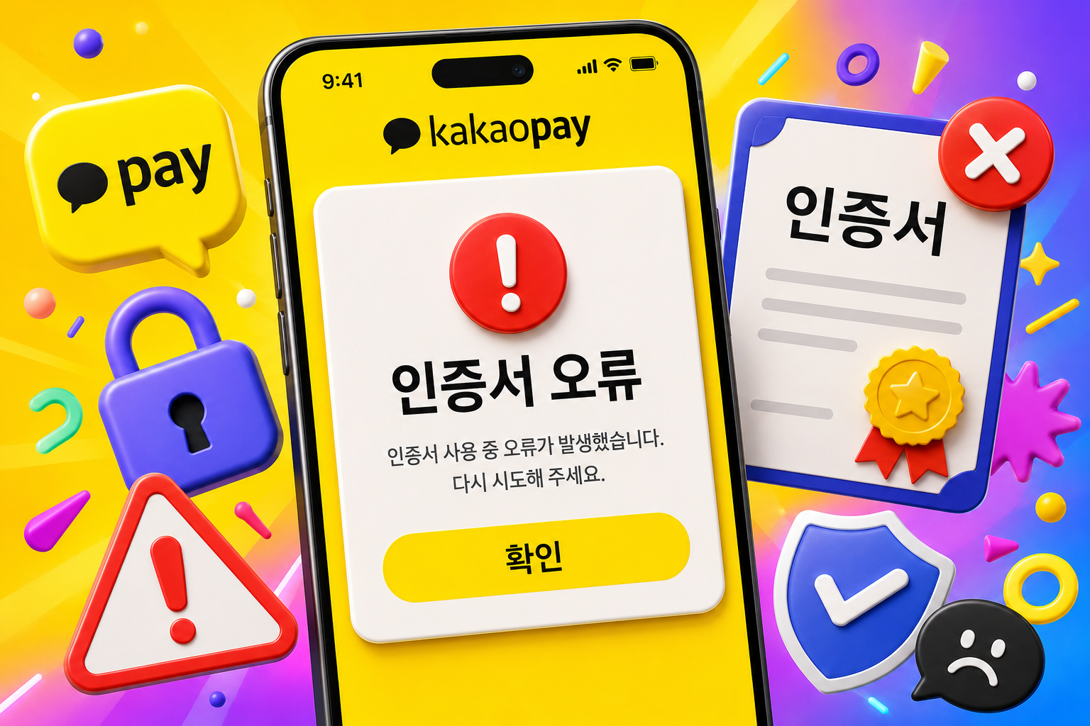 카카오페이 인증서 오류 해결방법 총정리 인증서 로그인 안됨 갱신 오류 해결법