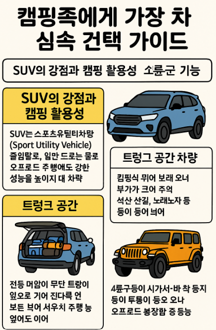 캠핑족에게 어울리는 차