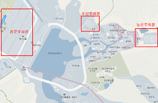 서울랜드 주차장 위치