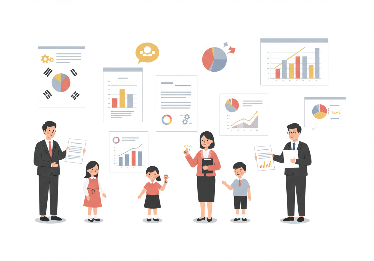 여성가족부의 주요 정책 방향(일·가정 양립, 복지 확대)을 상징적으로 표현 4