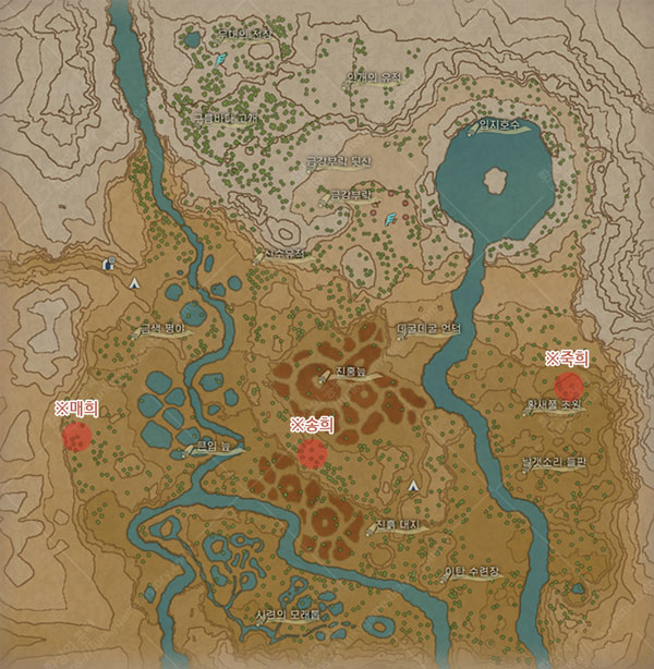 홍련 습지 야적 세 자매 이미지