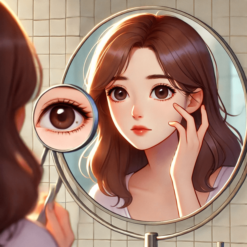 눈에 생긴 점