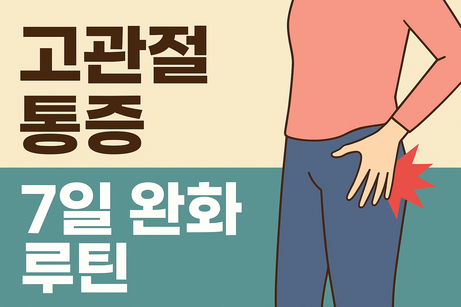 고관절 통증 7일 완화 루틴