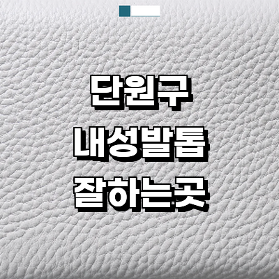 안산 단원구 내성발톱