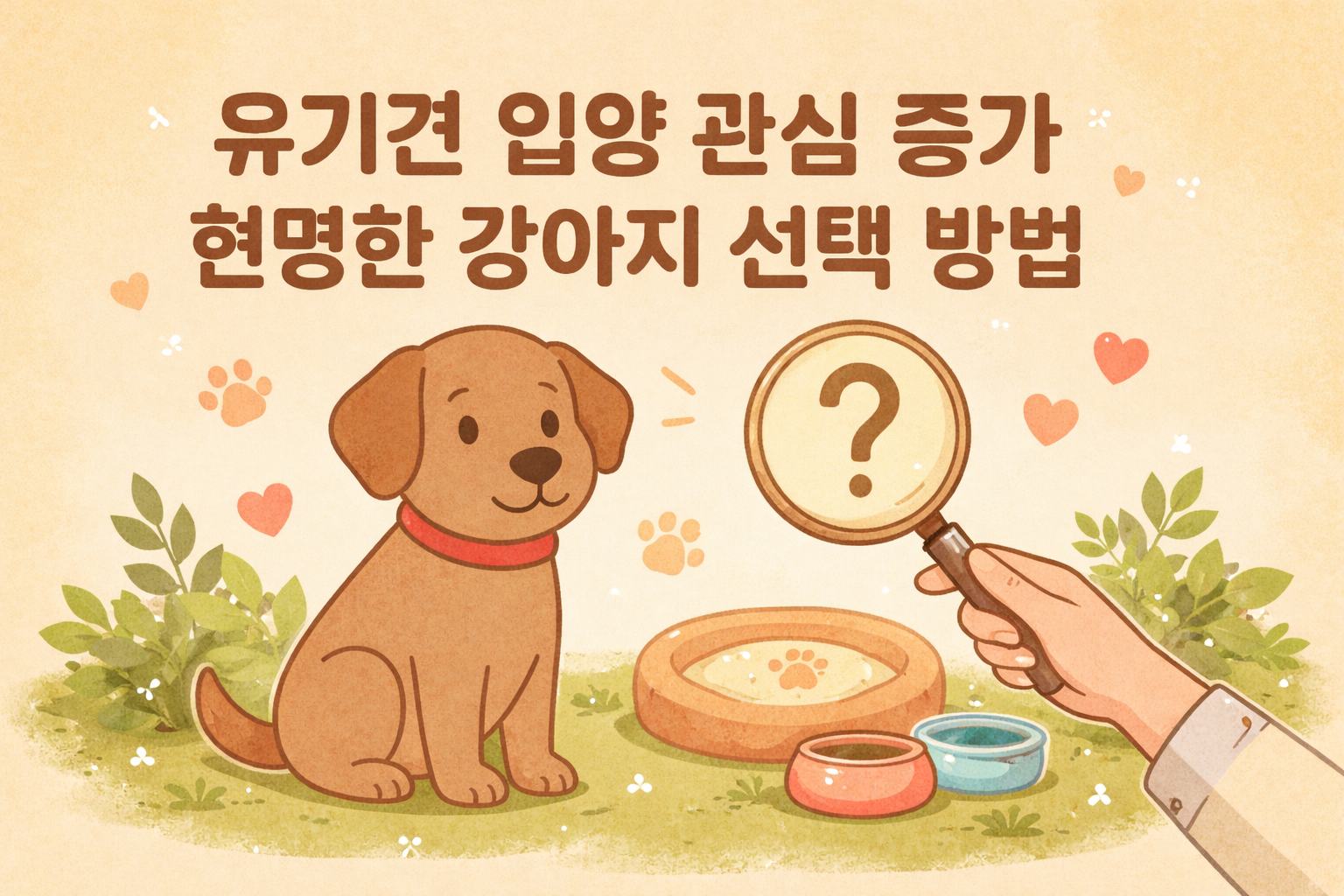 유기견 입양 이미지