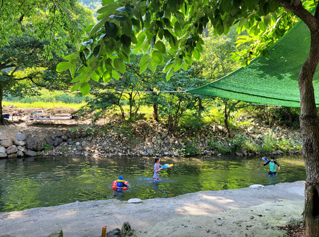 순천 계곡 맛집 추천 닭백숙 물놀이