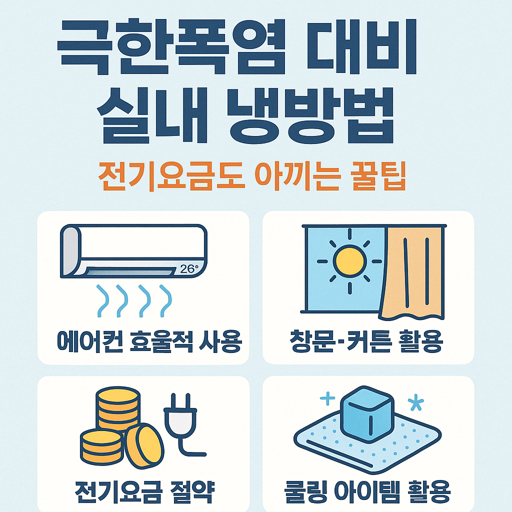 극한폭염대비 실내냉방법