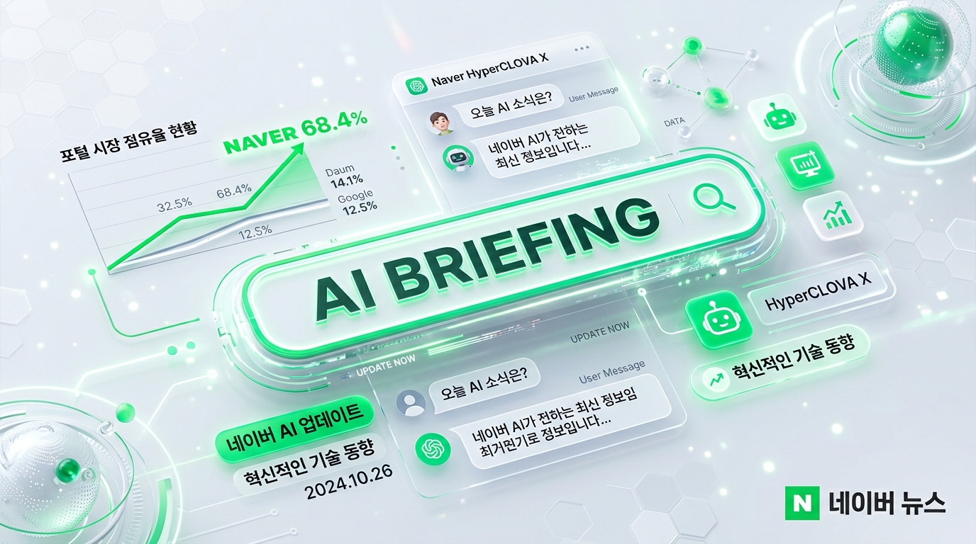 네이버 AI탭 정식 출시! "강남역 콘센트 카페" 맥락까지 읽는 대화형 검색의 미래