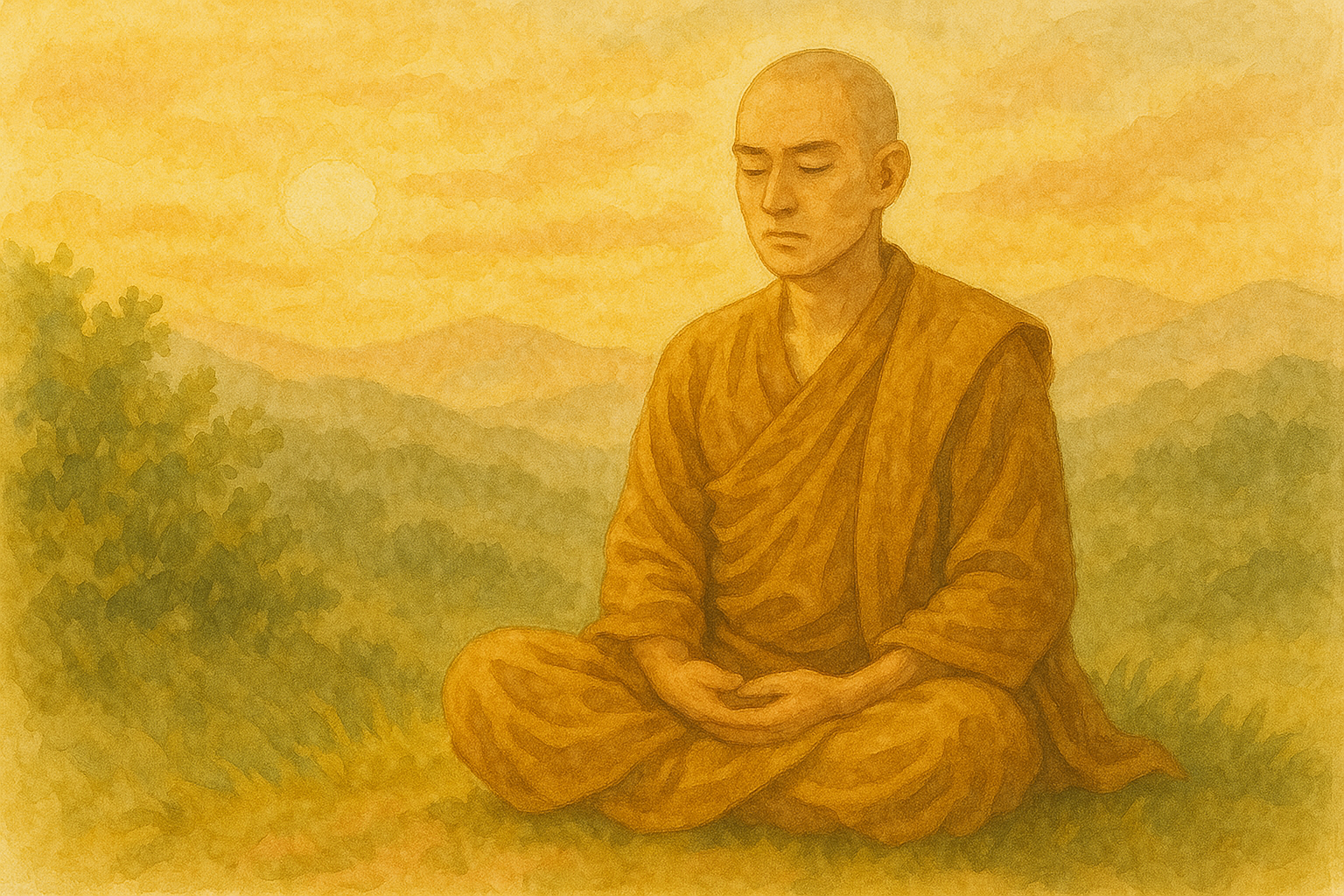 평화로운 명상의 순간