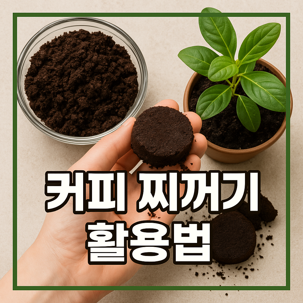 커피 찌꺼기 활용법