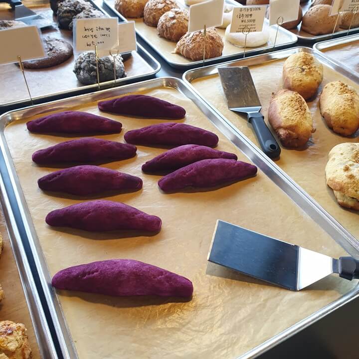 해남고구마빵과-감자빵이-나란히-놓여있다