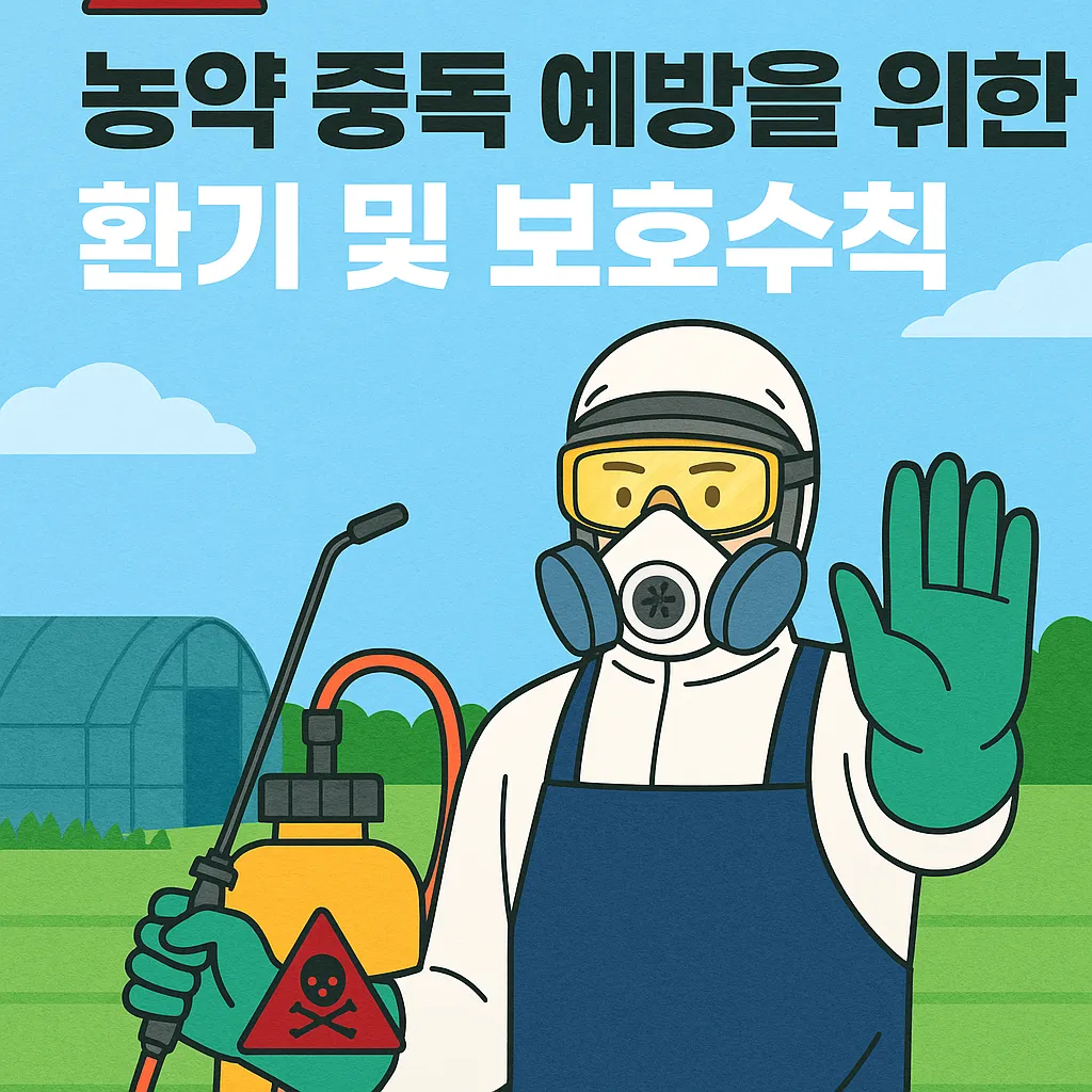 농작업안전관리 : 농약 중독 예방을 위한 환기 및 보호수칙 총정리