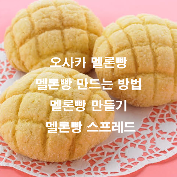 오사카 멜론빵 멜론빵 만드는 방법 멜론빵 만들기 멜론빵 스프레드