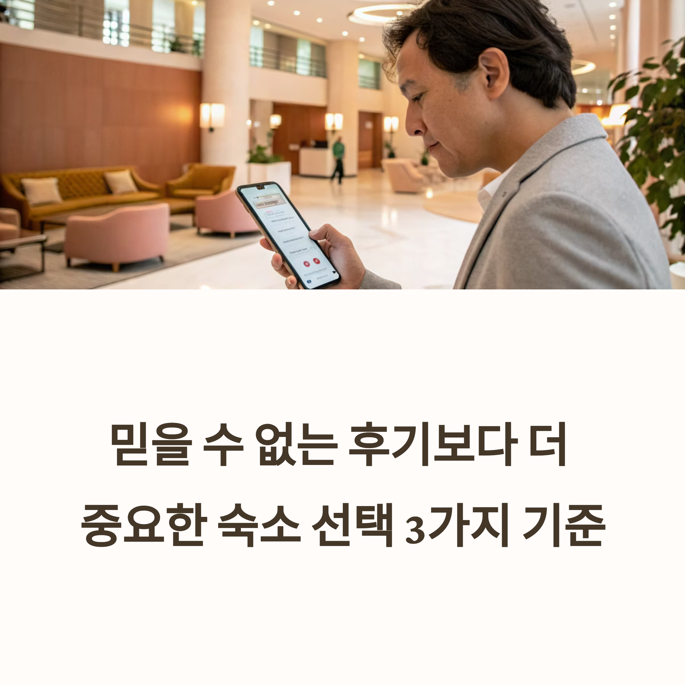 여행 숙소 고를 때 중요한 기준